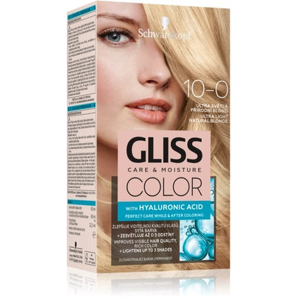 Gliss Color Care & Moisture Hair Color 10-0 Ultra Light Natural Blonde