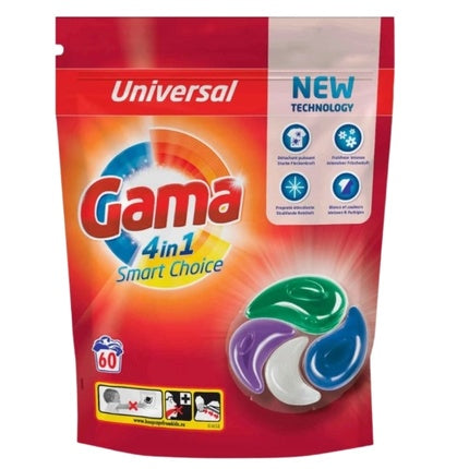 Gama Universal Laundry Capsules 60 Pieces - Product From Germany