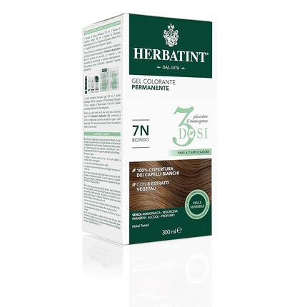 Herbatint Permanent Hair Color Gel 7N Blonde 300ml
