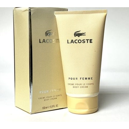 Lacoste Pour Femme Women Body Cream 5.0 oz 150 ml - New in Open Box