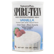 NaturesPlus SPIRU-TEIN Vanilla Spirulina Protein Powder with Vitamins and Minerals for Energy 1.06 lbs - 16 Servings