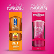Durex 2 in 1 Guarana Massage and Lubricant Gel with Massage Applicator 200ml