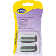 Scholl Replacement Rollers 2-in-1 Peeling & Straightener Refill for Foot Rasp