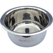 Men Rock Stainless Steel Bowl - Unbreakable Shaving Bowl - Comfortable Travel
