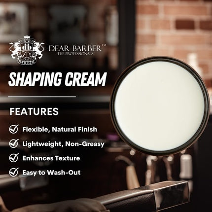 Dear Barber Men's Hair Styling Shaping Cream Soft Hold