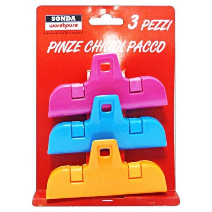 SONDA Chiupacco Pinza 3 Pezzi Casre5933 Household Accessory