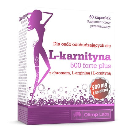 Olimp Labs L-Carnitine 500 Forte Plus Dietary Supplement 60 Capsules