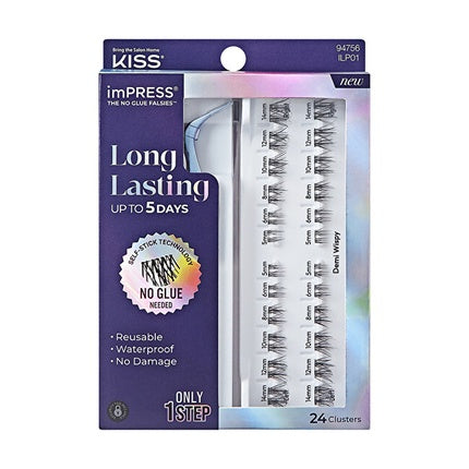 Kiss Impress Press On Longlasting False Eyelashes 01