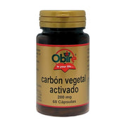 Obire Activated Charcoal Capsules - 200 Mg, 60 Capsules