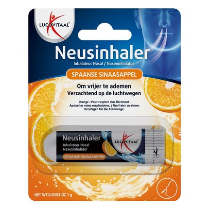 Lucovitaal Nasal Inhaler Freer Breathing Spanish Orange