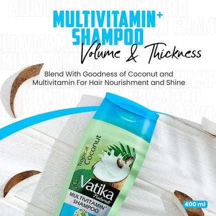 Vatika Naturals Multivitamin Enriched Coconut Shampoo 400ml