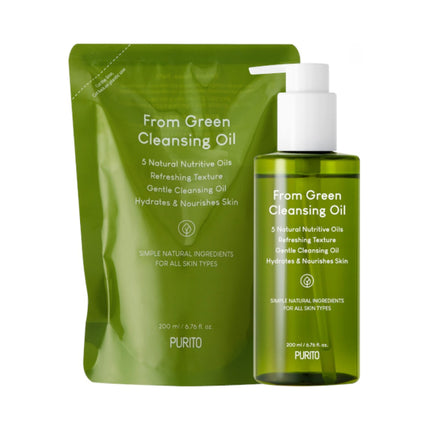 Purito Seoul From Green Cleansing Oil Refill 2 X 200 Ml Skin Care Gift Set