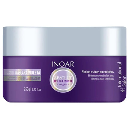 INOAR Speed Blond Mask Anti Yellowing Nourishing Hair Treatment 8.8 oz.