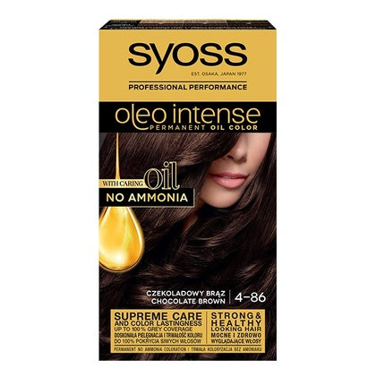Syoss Oleo Intense Permanent Hair Color With Oils 4-86 Chocolate Brown