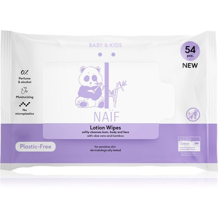 Naïf Lotion Wipes Baby Kind - 54 wipes
