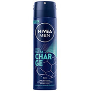 Nivea Men Ultra Charge Antiperspirant Spray 150 Ml