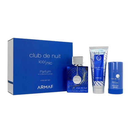 Armaf Club De Nuit Iconic Eau De Parfum Set 105ml Perfume 100ml Shower Gel 75ml Deodorant Stick