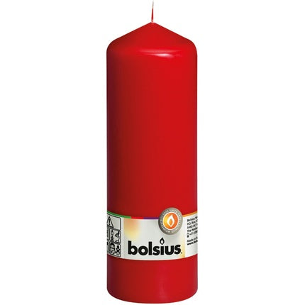 Bolsius Pillar Candle 200mm X 68mm Red