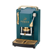 Faber Pro Mini Deluxe Ese Pad Espresso Machine British Green Brass