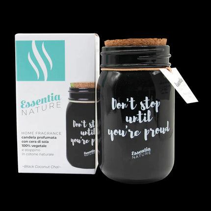 Essentia Nature Candle 300 Gr. In Jar Black Coconut Chai X2