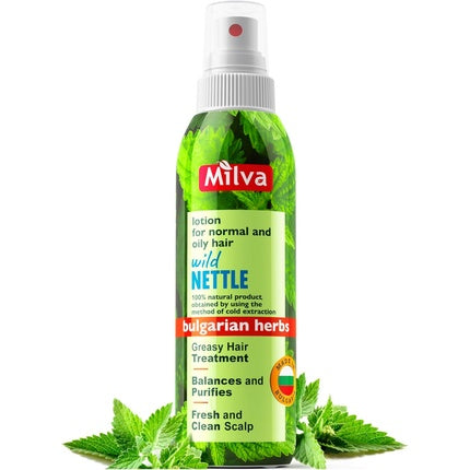 Milva Hair Tonic with Nettle Extract Sebum Control Lotion for Oily Hair