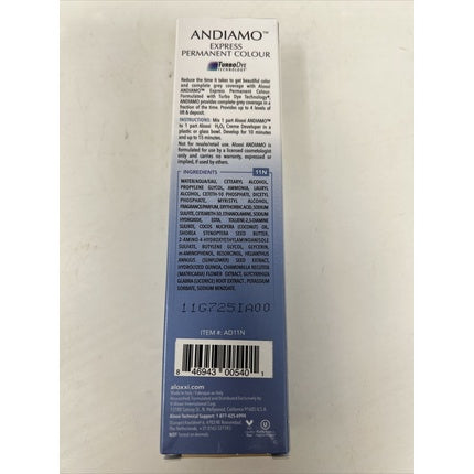 ALOXXI ANDIAMO EXPRESS Turbo Dye Permanent Hair Color 2 fl. oz.