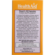 HealthAid Royal +3 30 Capsules