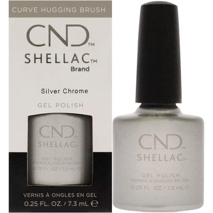 CND Shellac Silver Chrome 7.3ml 0.25 fl oz.