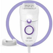 Braun Silk-épil 5 Women's Epilator with Speed Settings and Comfortable Hair Removal - White and Purple