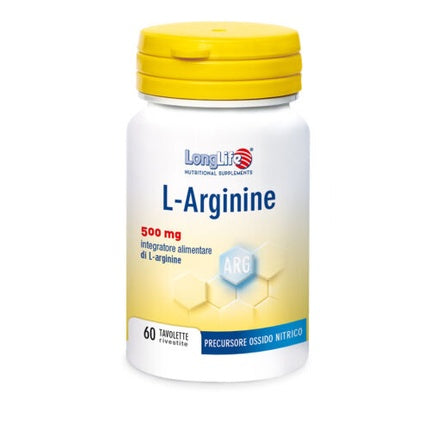 L-Arginine 500mg LongLife 60 Tablets