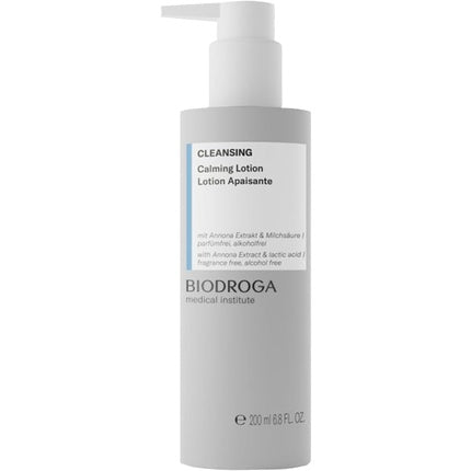 BIODROGA Medical Institute Cleansing Calming Lotion 200ml with Antioxidants - Sensitive, Soothing, pH Neutral, Hypoallergenic, Moisturizing, Paraben-Free, Fragrance-Free
