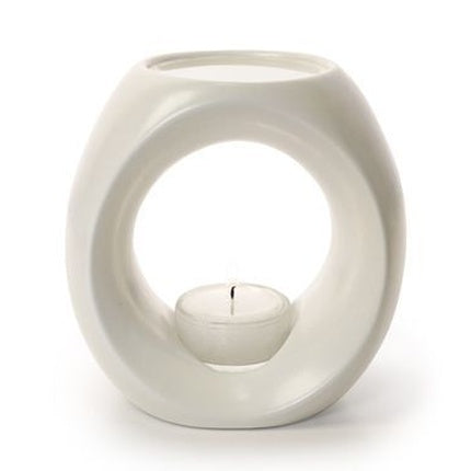 Primavera Ceramic Aroma Lamp Creamy White