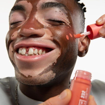 3INA MAKEUP The No-Rules Cream 232 Coral Red Liquid Blush Matte with Sweet Almond Oil Vegan Cruelty Free