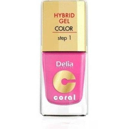Delia Cosmetics Coral Hybrid Gel Nail Polish No. 22 Landryn Pink 11ml