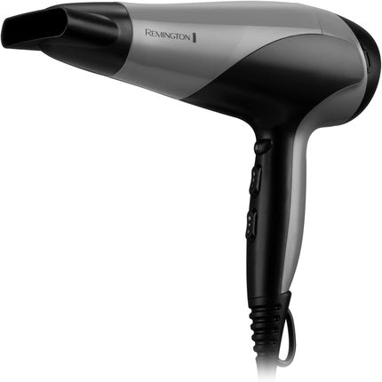 Remington Ionic Dry Hair Dryer 2200 with Diffuser and Concentrator 3 Heat 2 Speed Settings Cool Shot D3190S Silver