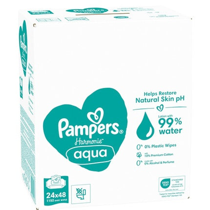 Pampers Harmonie Aqua Wet Wipes 24x48