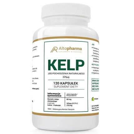 Altopharma Kelp Iodine Natural 325 Micrograms Dietary Supplement 120 Capsules