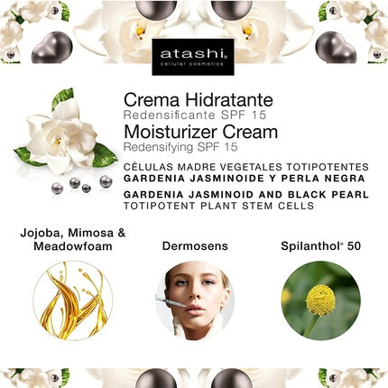 Atashi Moisturizing Anti-Aging Day Cream with SPF 15 50ml - Firming Moisturizer