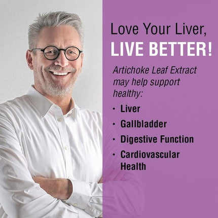 Solaray Artichoke Leaf Extract 600mg Guaranteed Potency Healthy Liver Gall Bladder Digestive Function Support 60 VegCaps