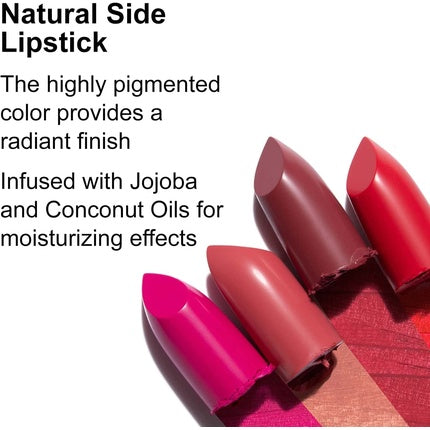 Pupa Milano Natural Side Lipstick 010 Cherry Red for Women 0.14 oz