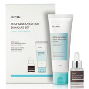 iUNIK Beta-Glucan Edition Skincare Set Cream 2.02 fl.oz. Mini Serum 0.51 fl.oz. - Moisturize Revitalize and Reinforce Skin with EWG-Green Ingredients