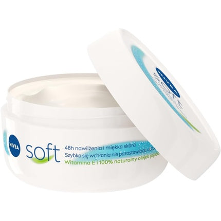 Nivea Soft Intensive Moisturizing Body and Hand Cream 50ml - Fragrance-Free