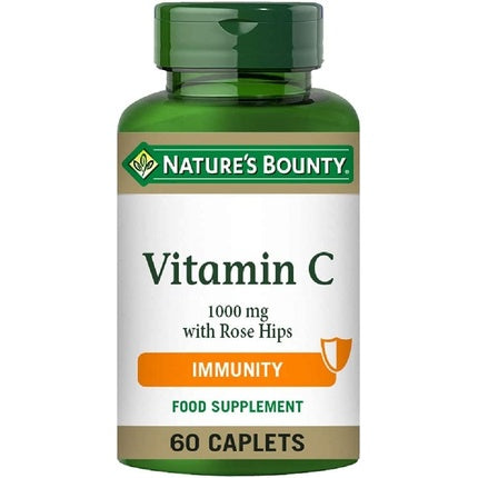 Nature's Bounty Vitamin C 1000mg with Rose Hips Caplets 60 Count
