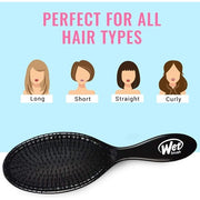 Wet Brush Original Detangler Hair Brush Classic Black - Exclusive Ultra-Soft