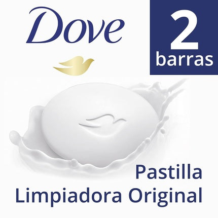 Dove 2-in-1 Hand and Face Soap with 1/4 Moisturizing Cream 90g - Pack of 2