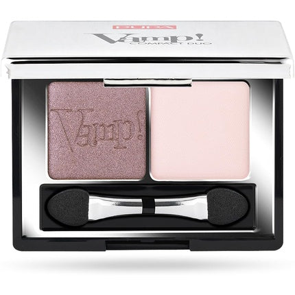 Pupa Milano Vamp! Compact Duo Eyeshadow 003 Soft Mauve for Women 0.078 Oz