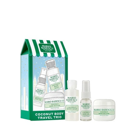 Mario Badescu Coconut Body Travel Trio - Perfect For On-The-Go Hydration