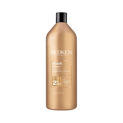 Redken All Soft Shampoo 1000 Milliliters