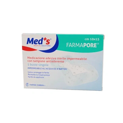 Farmac Zabban Med's Farmapore Adhesive Sterile Waterproof Dressing 10cm X 15cm