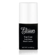Elisium Top Coat Total Matte Black Confetti - 9g